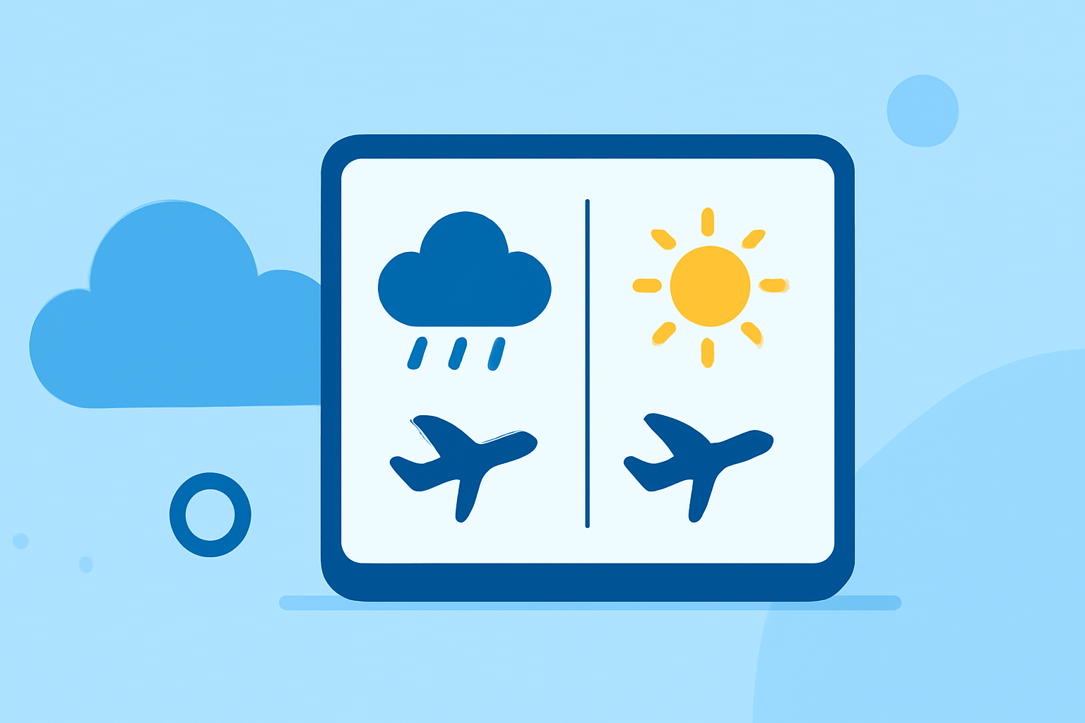 Easy Comparing Weather Across Airports for Domestic Flights