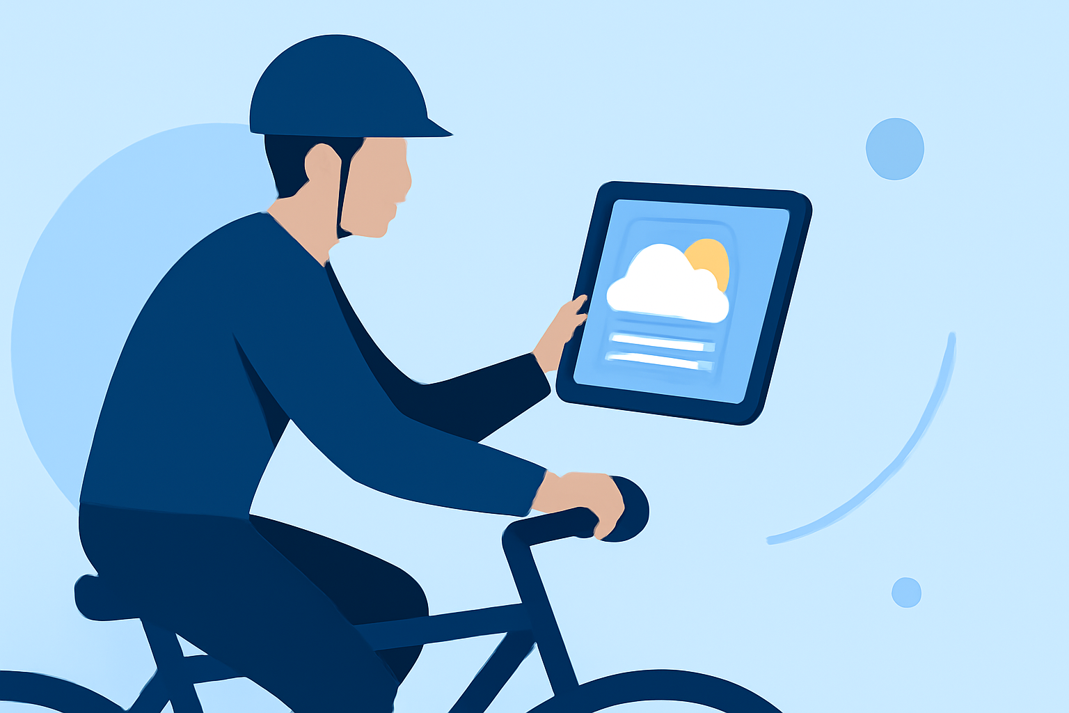 Optimizing Outdoor Cycling with Accurate Weather Forecasts on Your Tablet