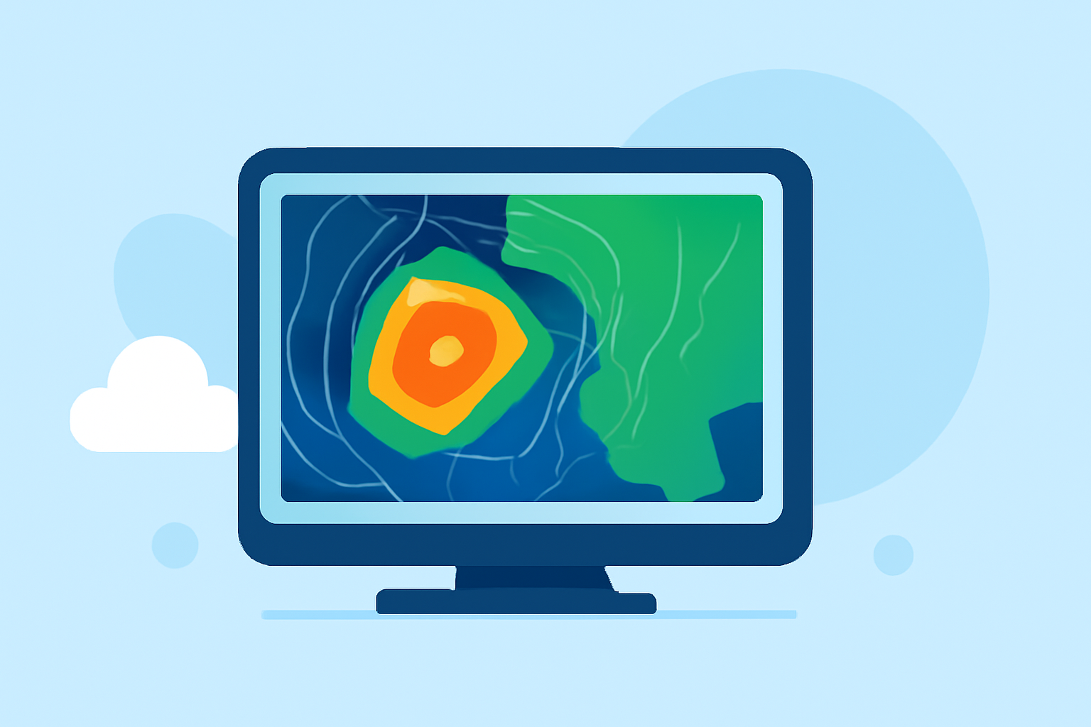 Weather Radar Maps Tricks on a Smart Display