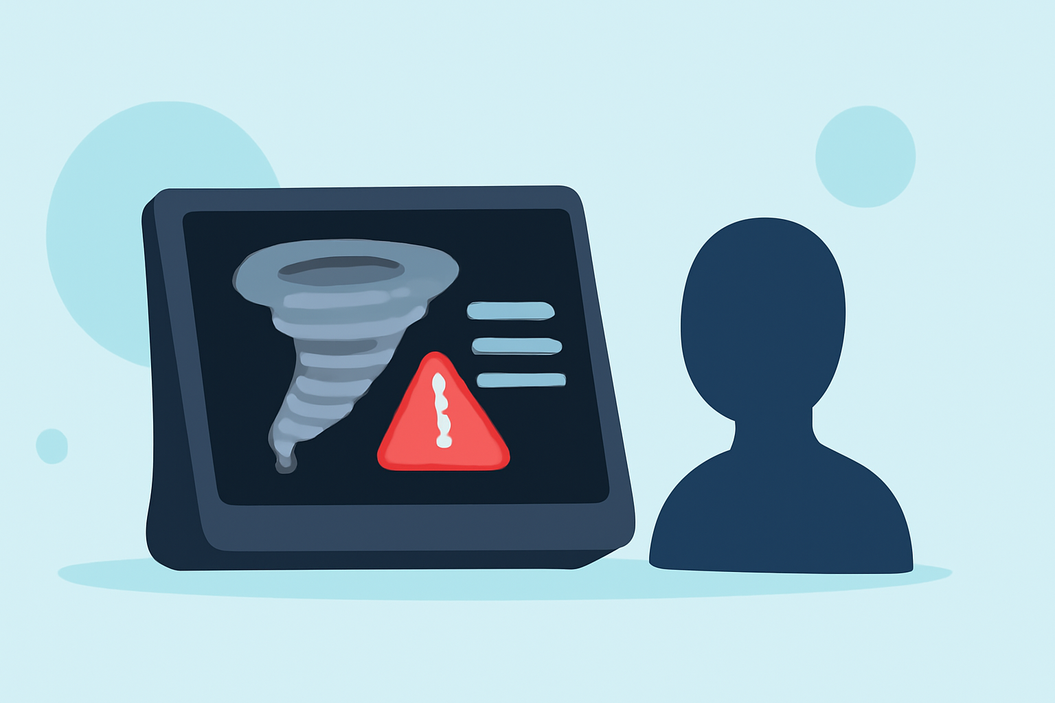 Understanding Tornado Safety on a Smart Display