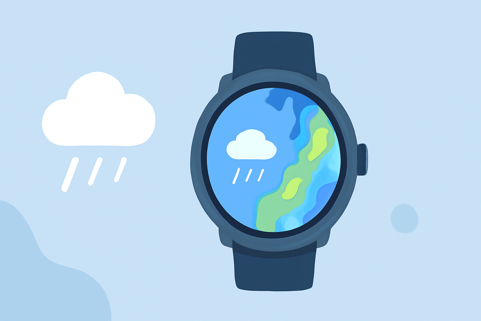 Rain Maps Explained on Wear OS
