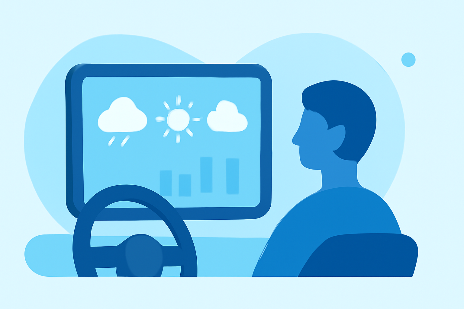 Monthly Weather Forecasts for Beginners in the Car