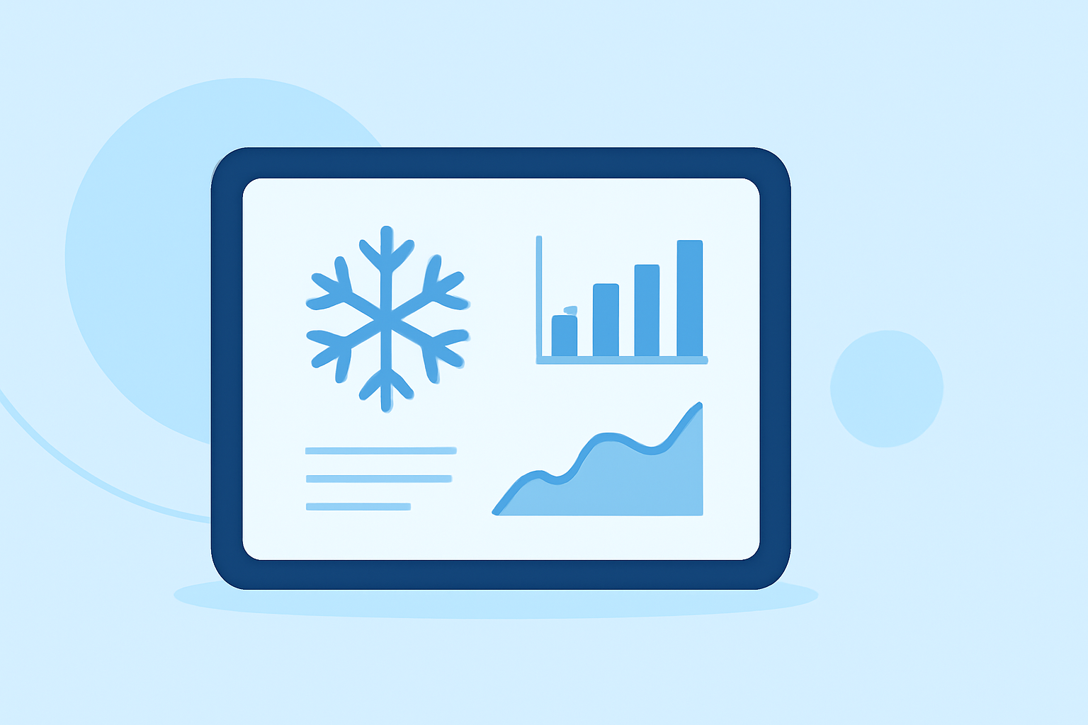 Ice Forecasts Cheat Sheet on a Tablet
