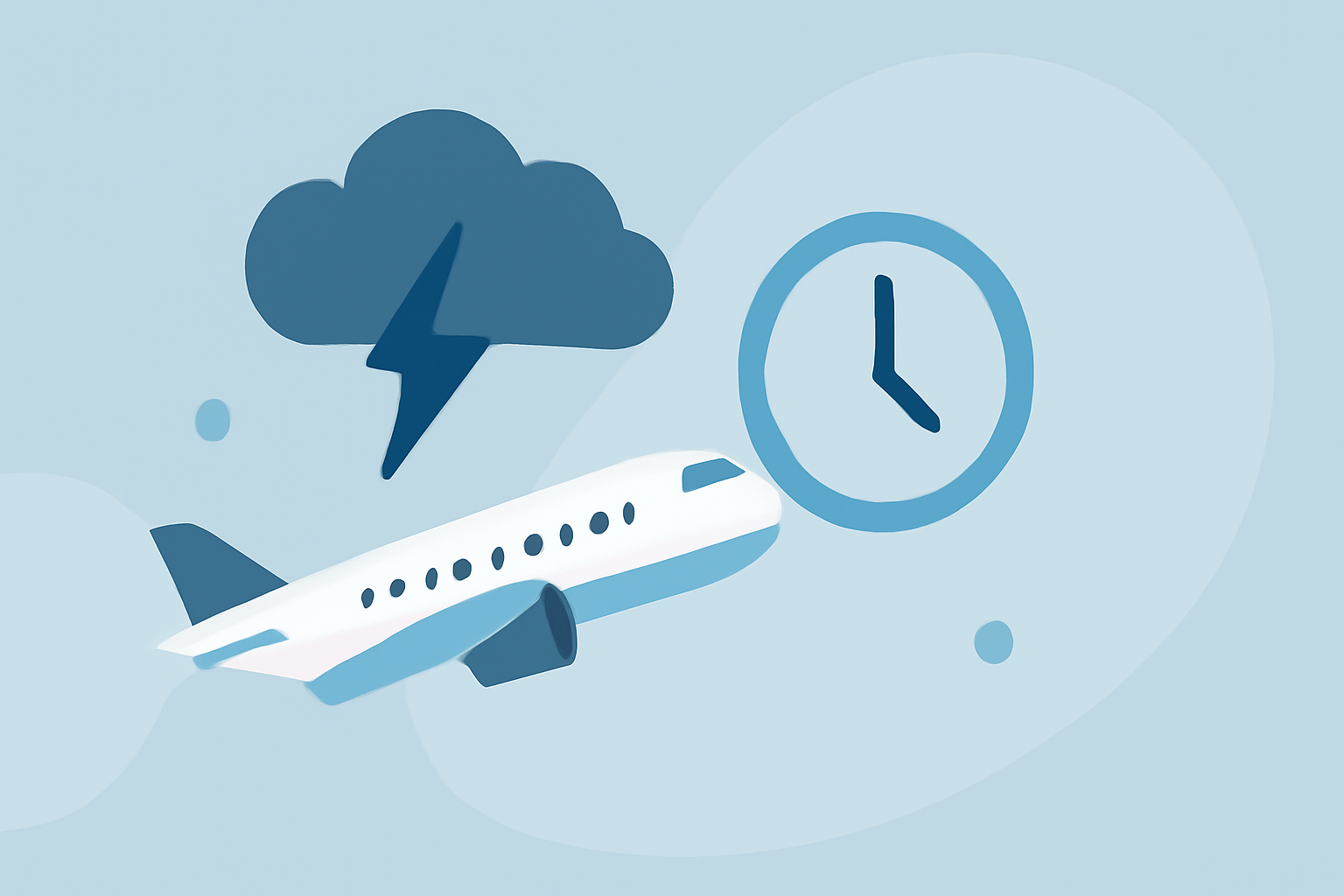 Understanding Cascading Delays After Storms in Air Travel