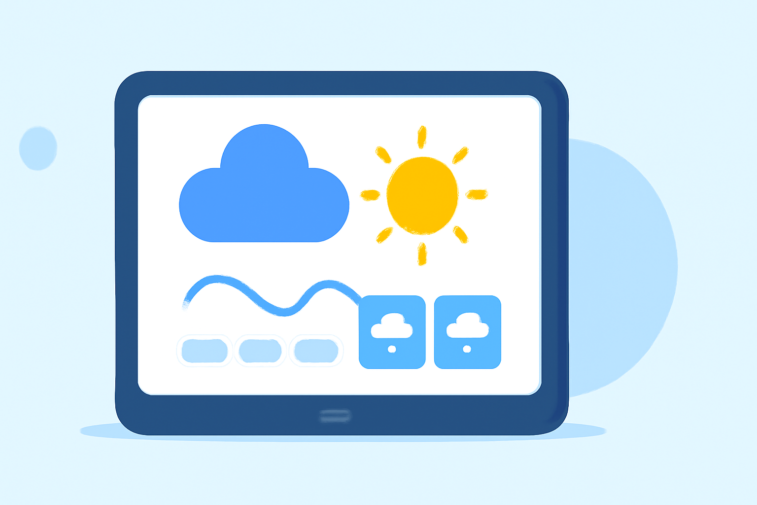 Weather for Travel Explained on iPad
