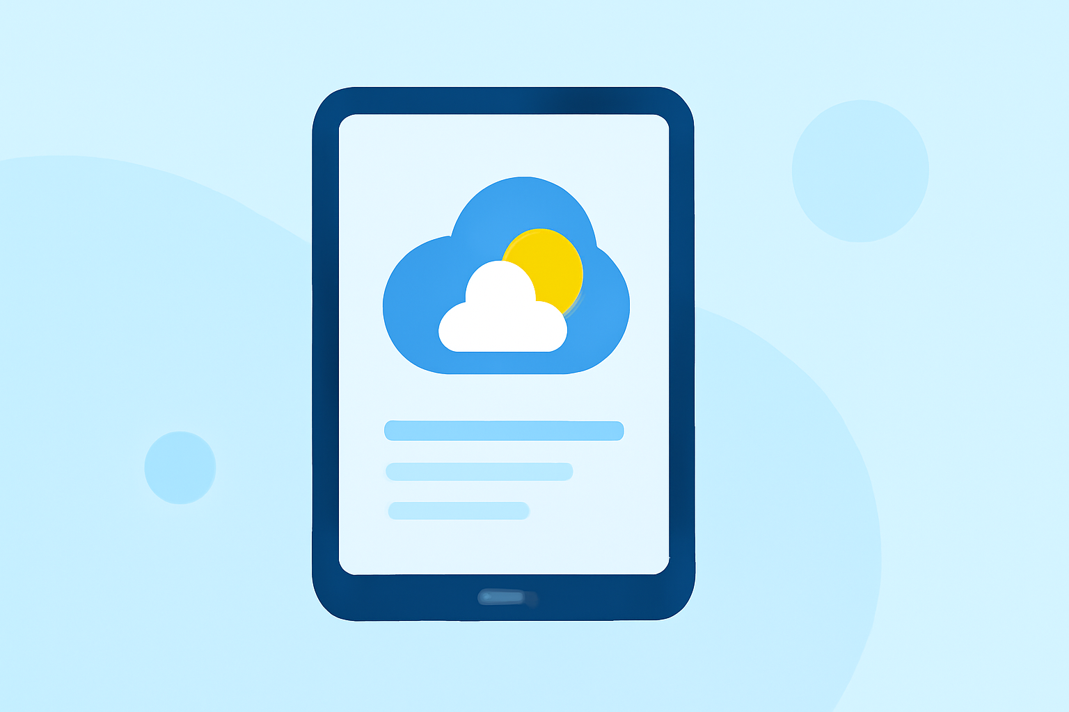 Quick Weather Widget Data Choices on iPad