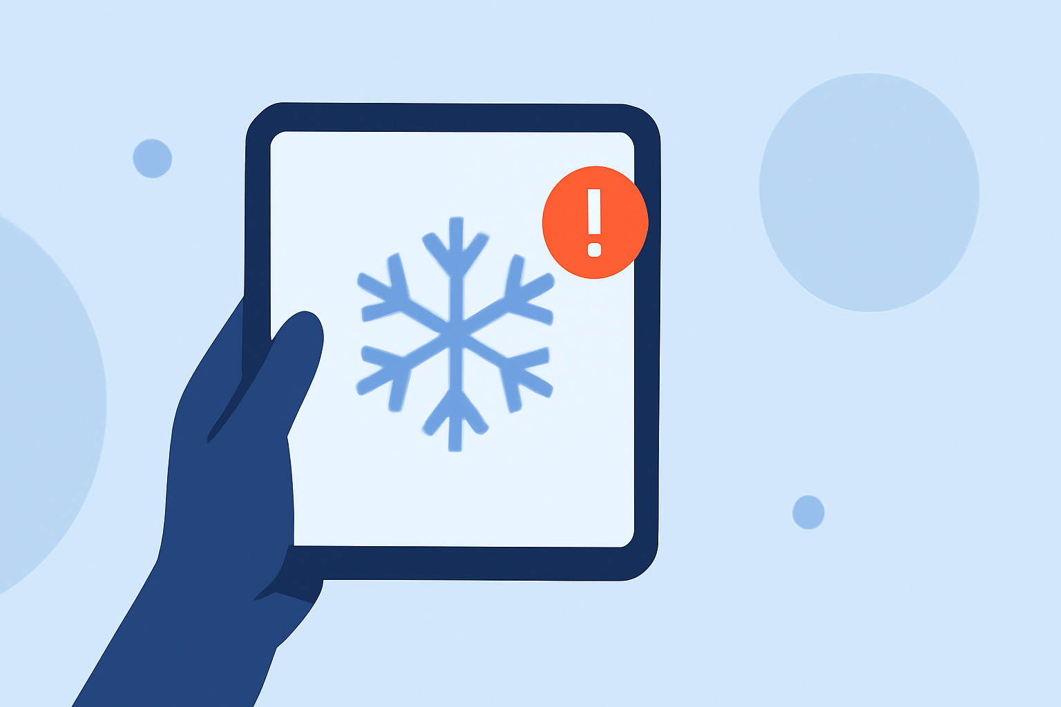 Understanding Snow Start Notifications on a Tablet