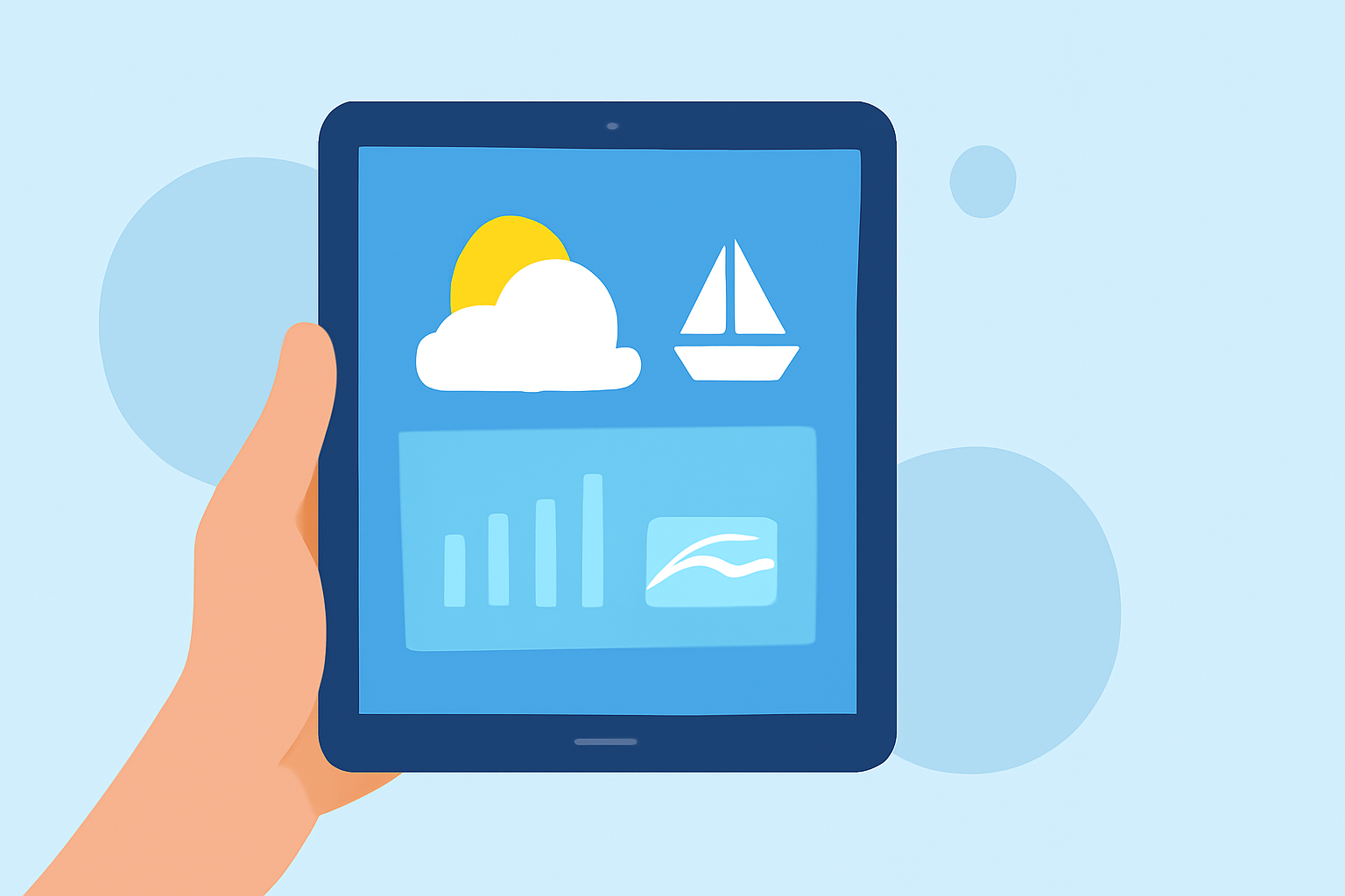 Weather Forecasts for Cruise Planning on iPad