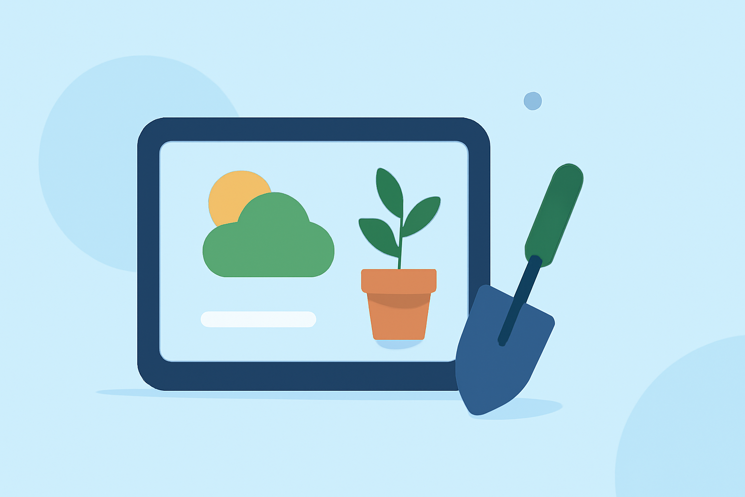 Easy Weather for Gardening on a Smart Display