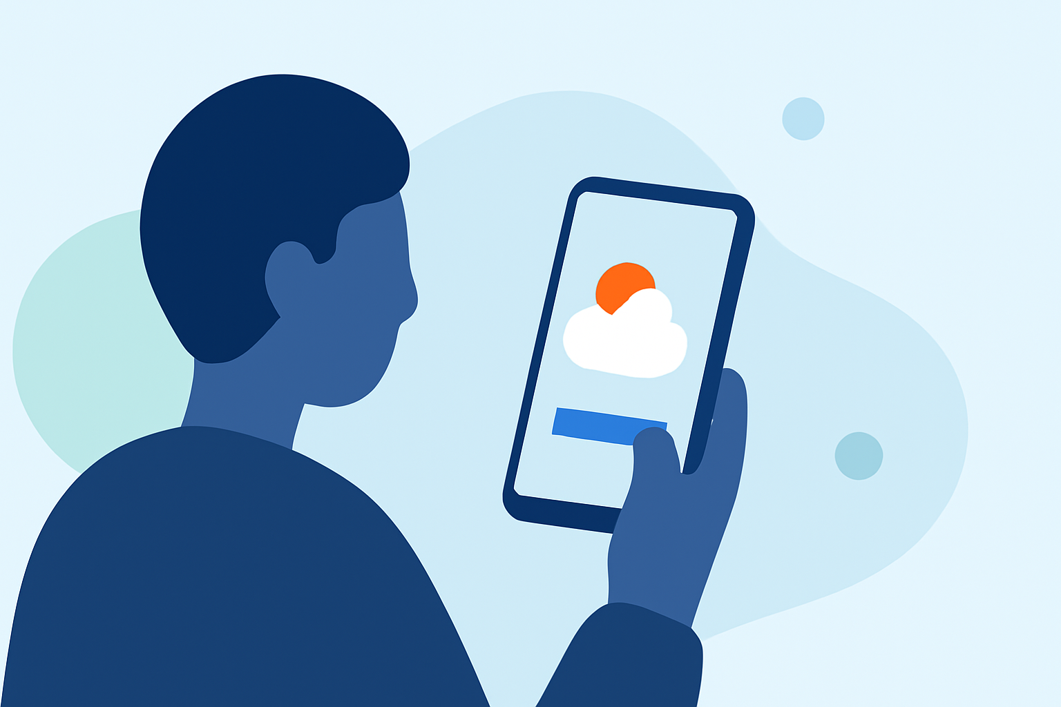 Quick Checking Destination Weather on Your Phone