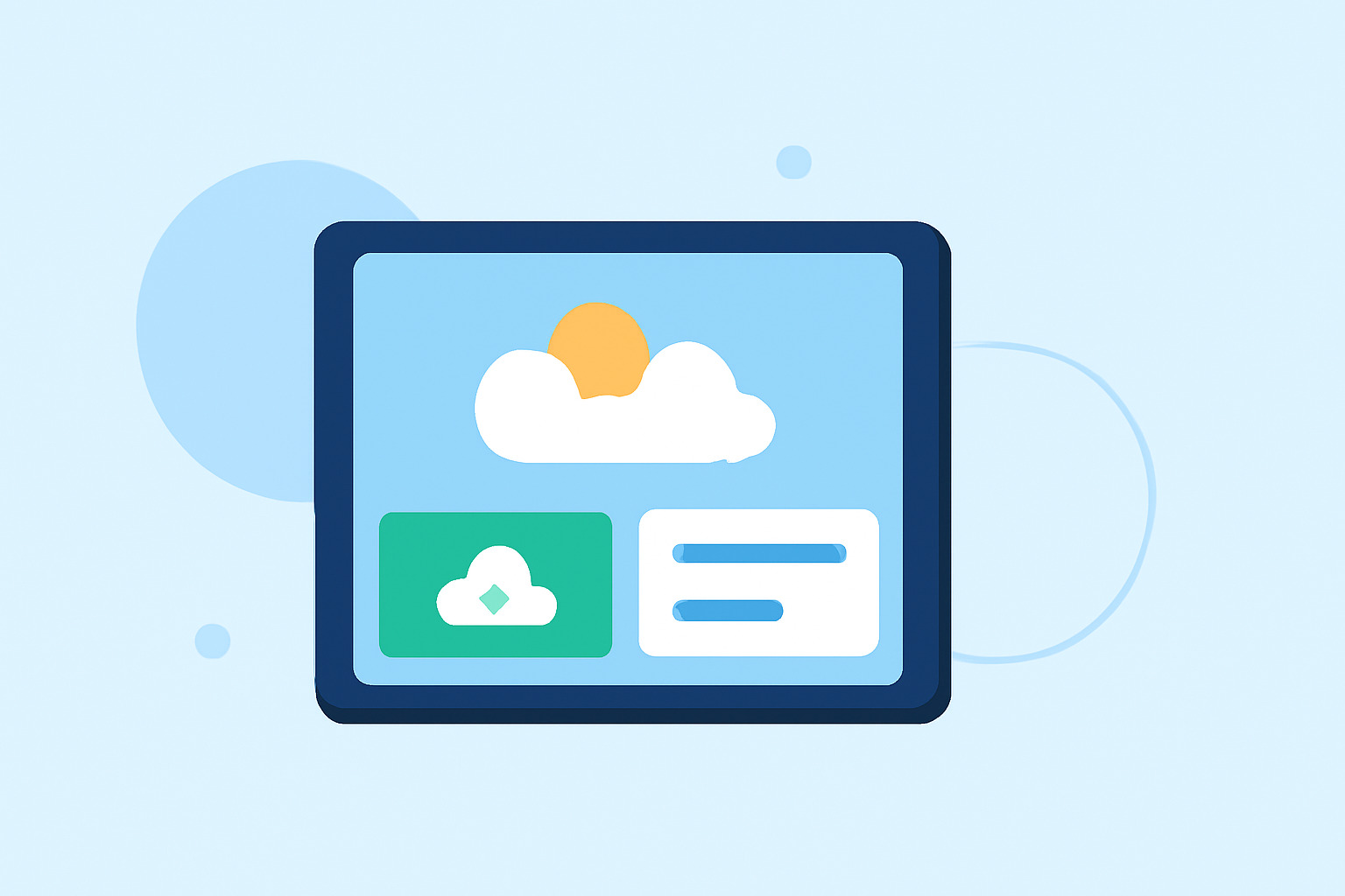 Weather Smart-Stack Widgets Tricks on a Tablet