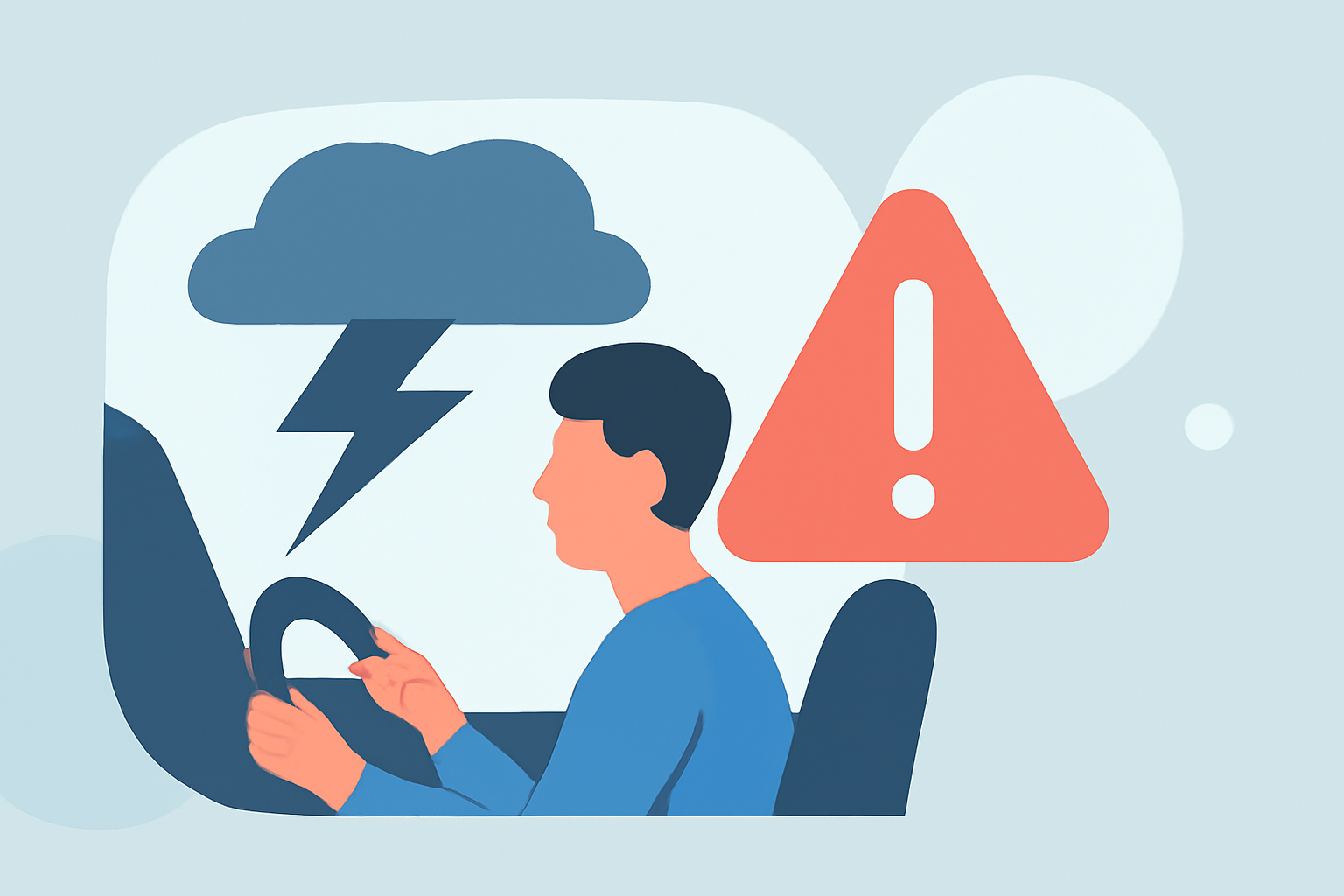 Severe Weather Preparation Step-by-Step in the Car