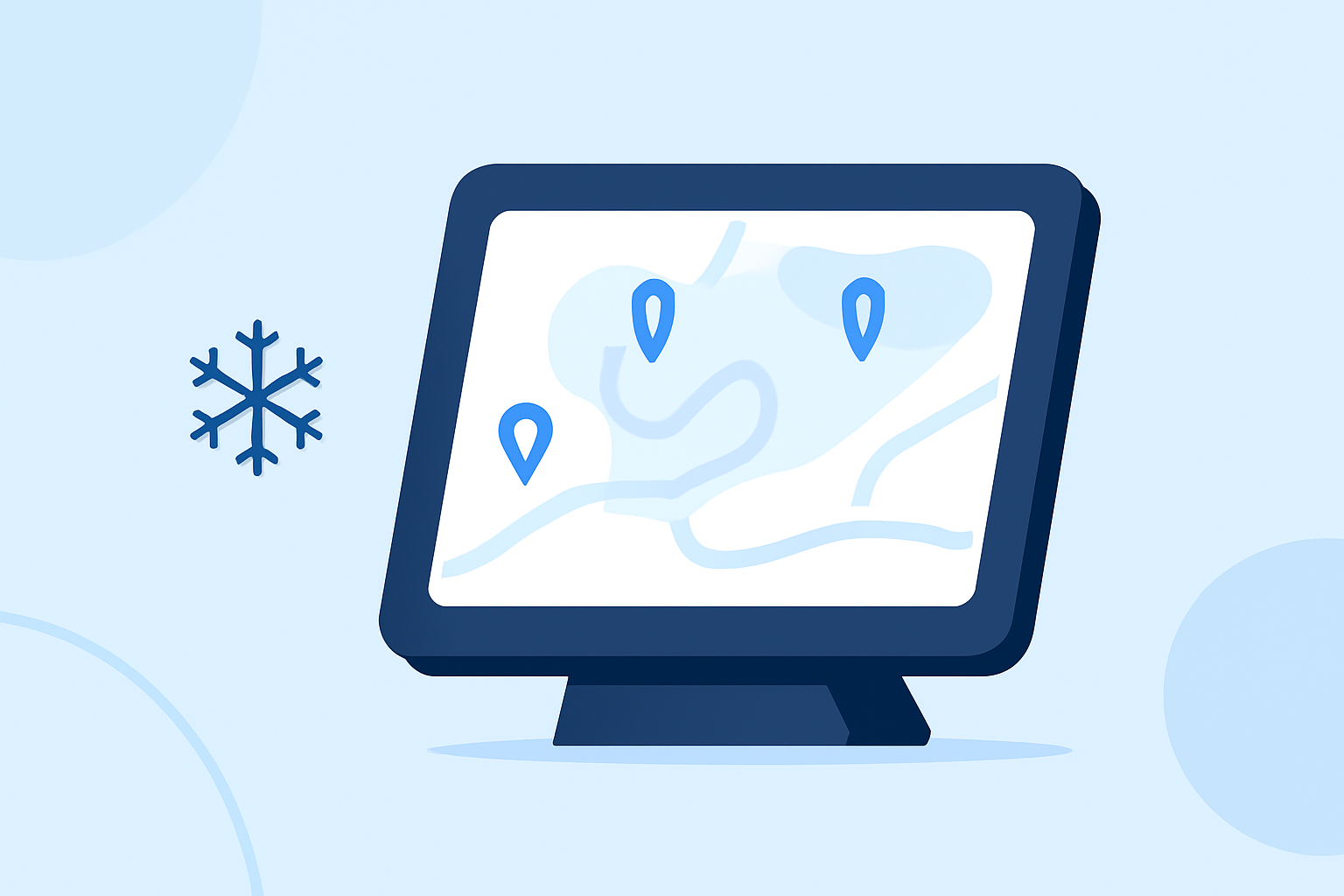 Easy Snow Maps on a Smart Display