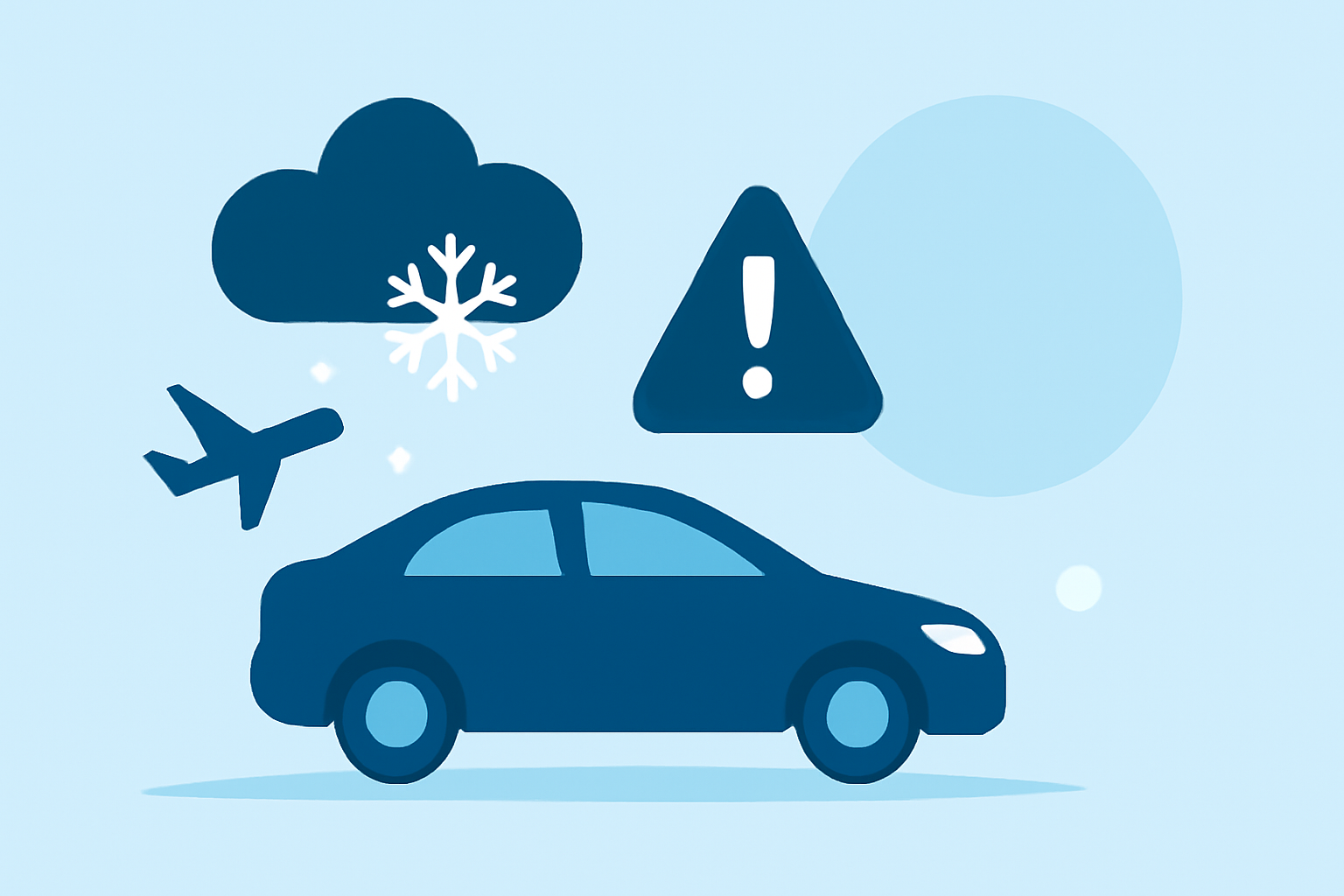 Winter Connection Risks Workflow for Road and Air Trips
