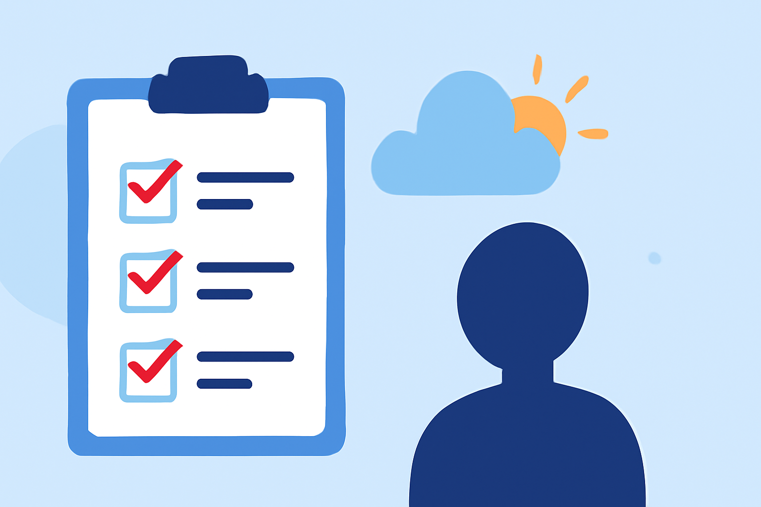 Weather and Getting to the Airport Checklist at a Glance