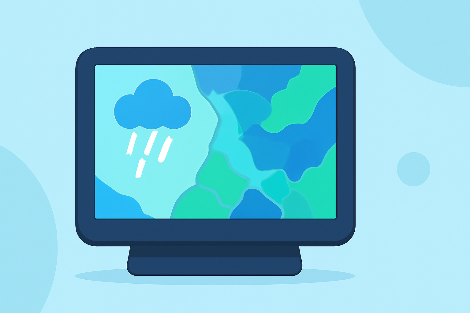 Rain Maps Tricks on a Smart Display