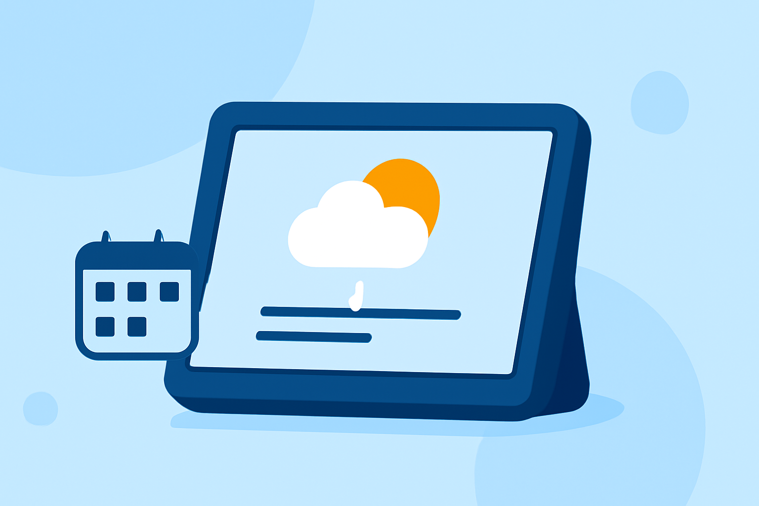 Weather Notification Scheduling Guide on a Smart Display