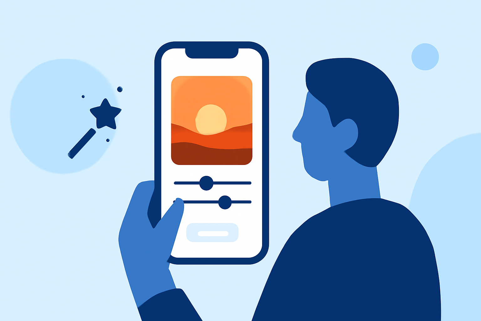 Editing Sunset Views from Your Window on Mobile