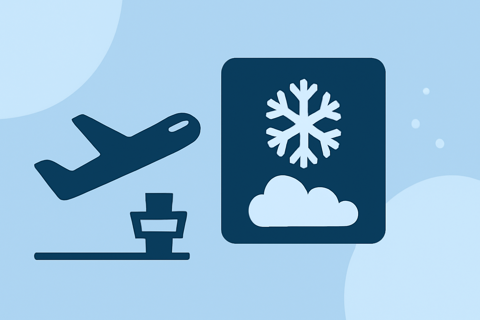 Understanding Snow Impacts at Departure Airports for Domestic Flights