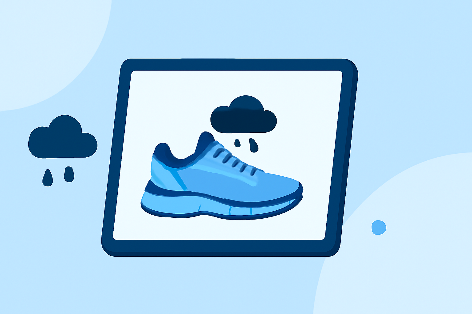 Weather-Aware Shoes Tricks on a Tablet