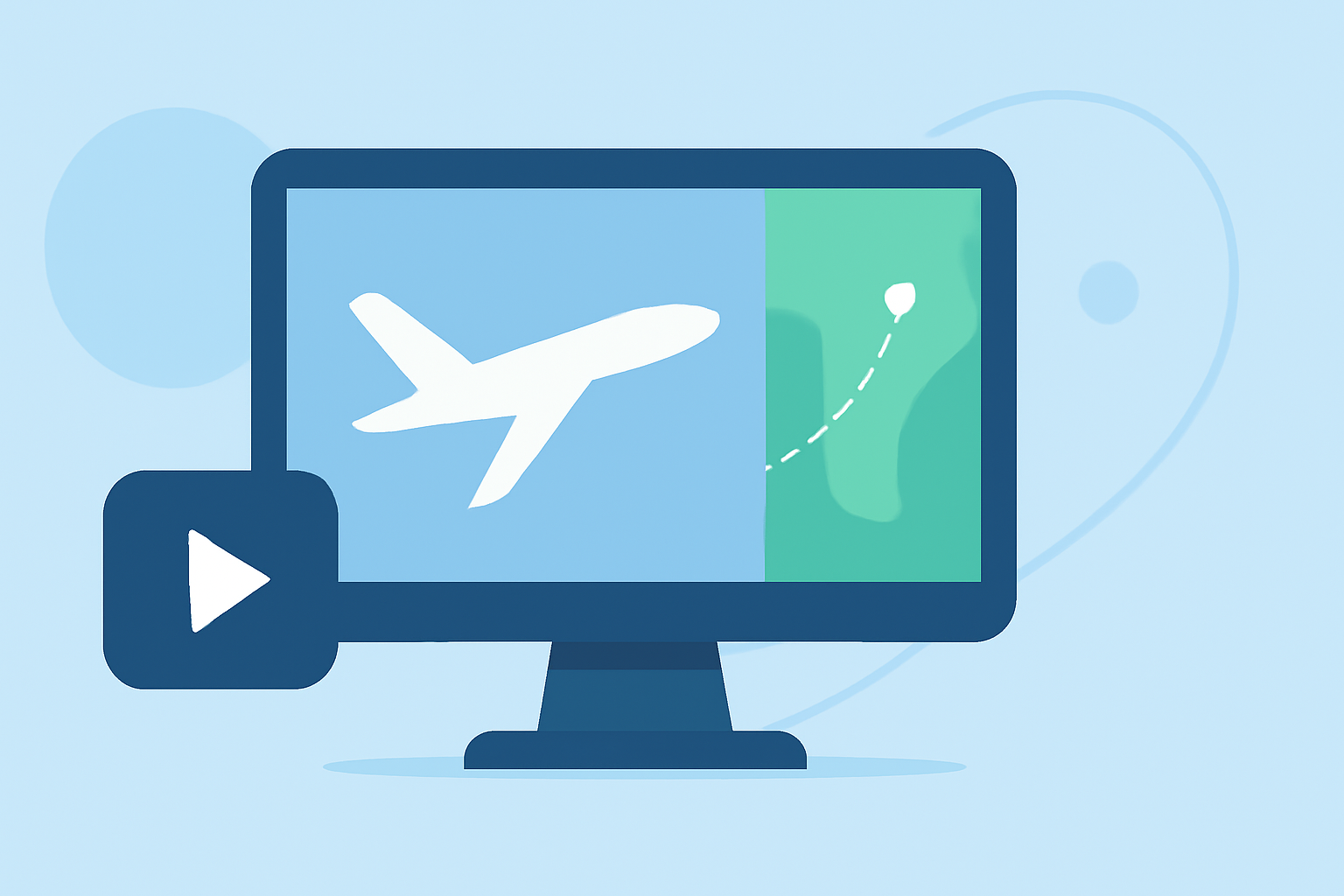 Enhancing Destination Arrival Videos with Flight Tracking Data