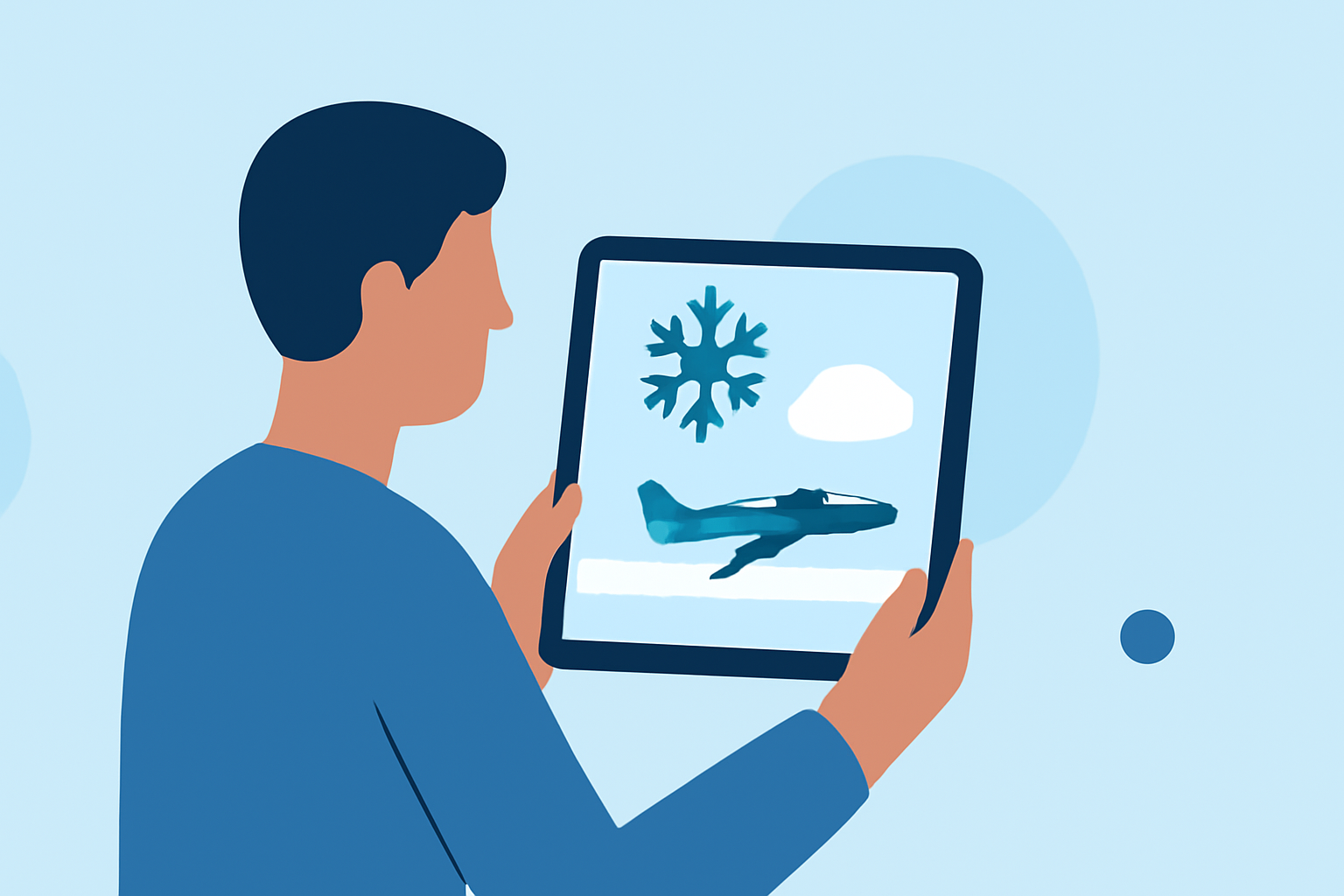 How to Monitor Snow Conditions at Your Departure Airport Using Your iPad