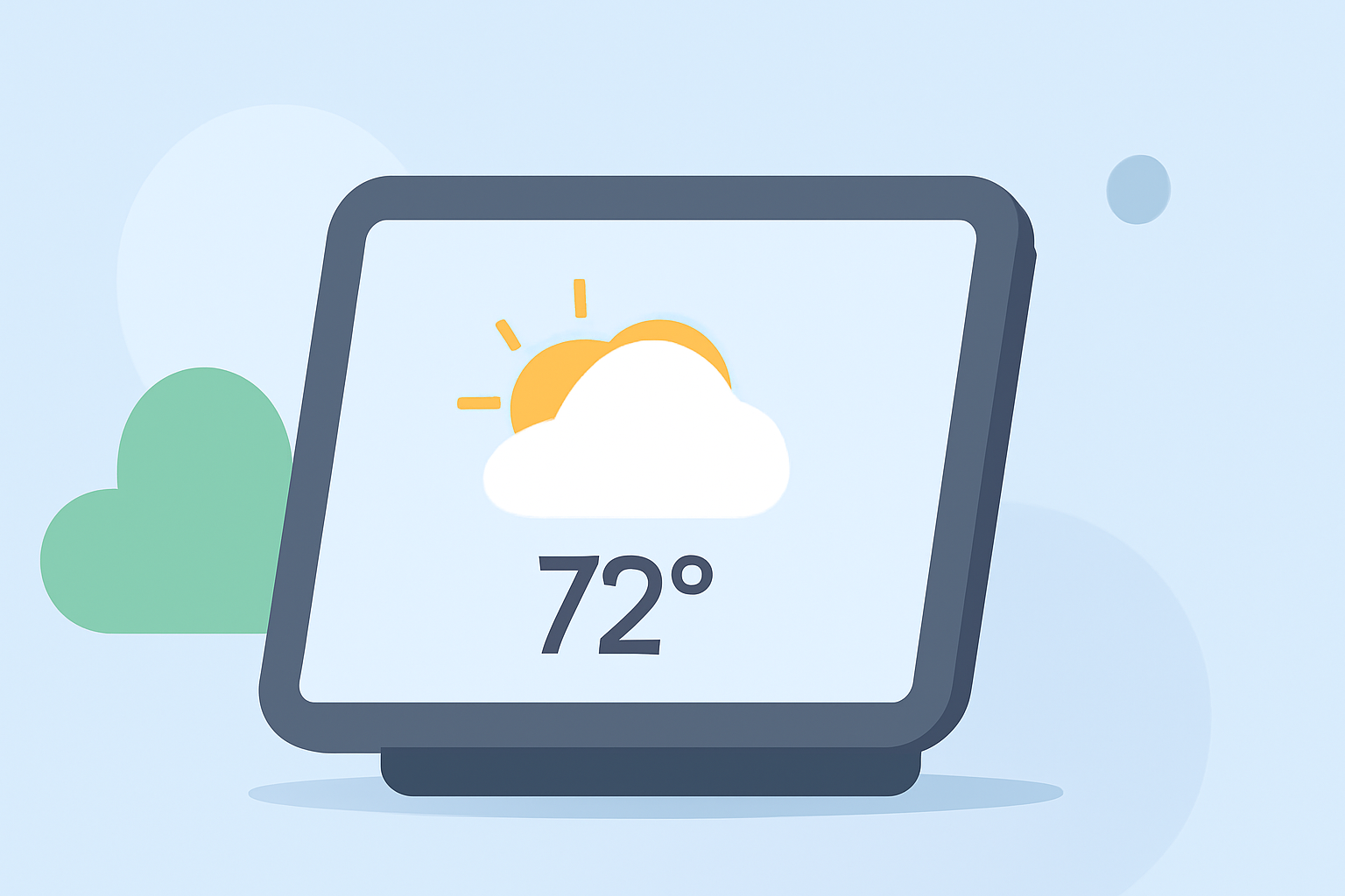 Weather for Outdoor Walking Basics on a Smart Display