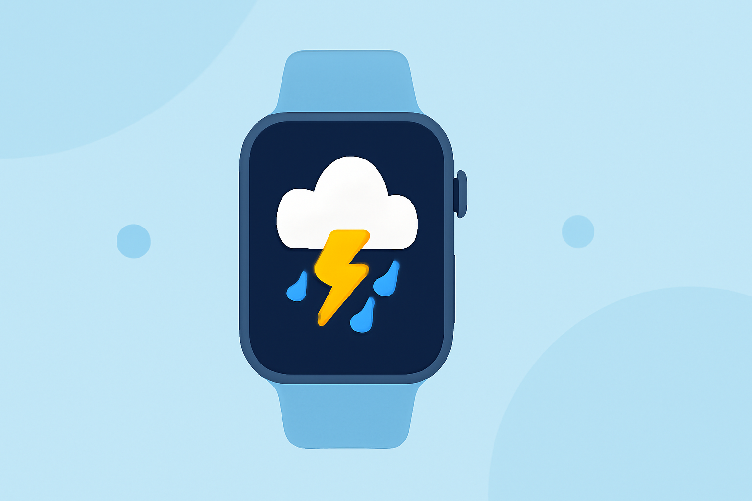 Easy Thunderstorm Preparation on Apple Watch