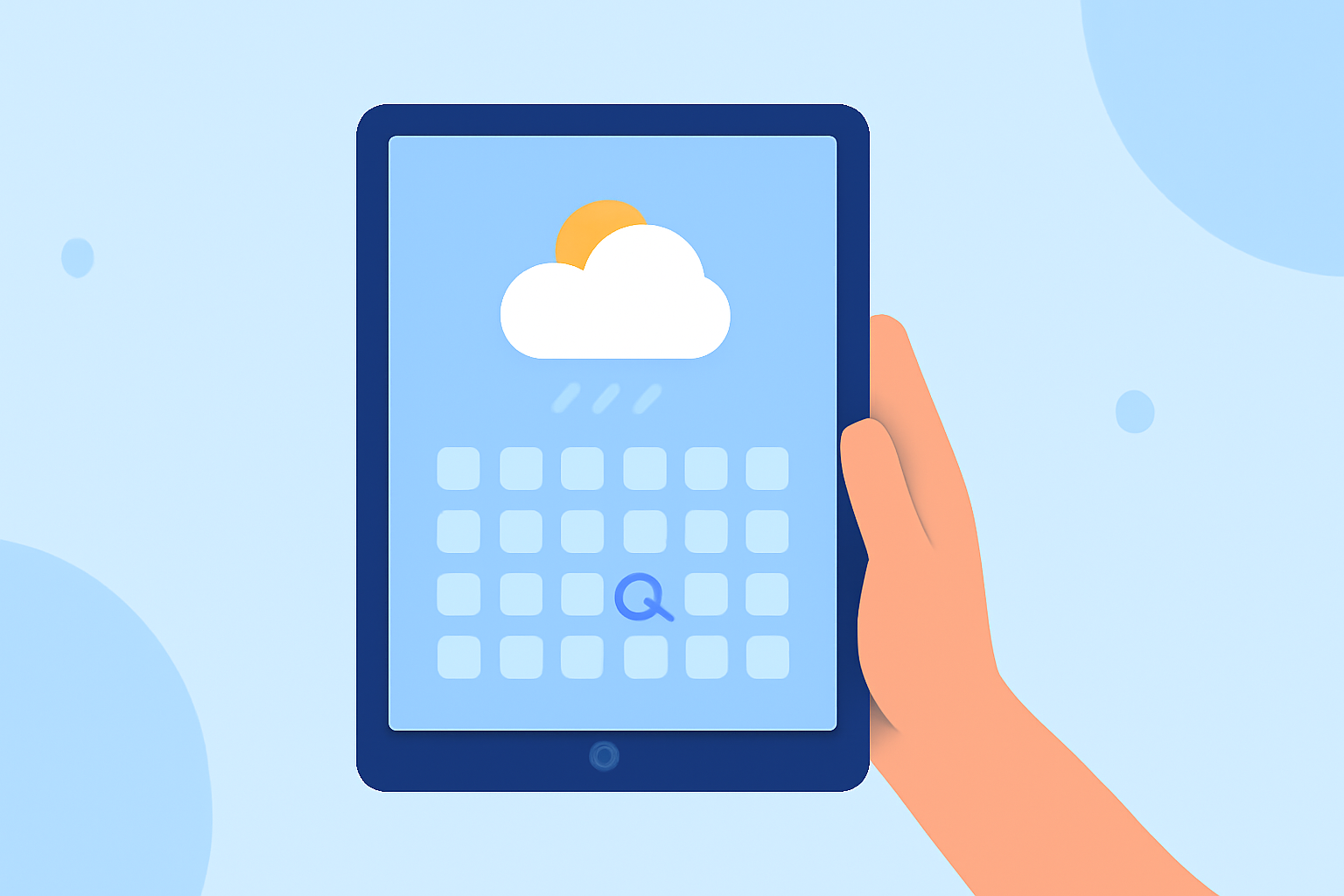 Accessing a 30-Day Weather Forecast on Your Tablet