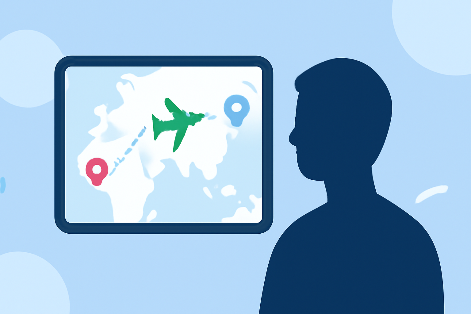 Easy Flight Route Map Overlay Edits Without a Computer