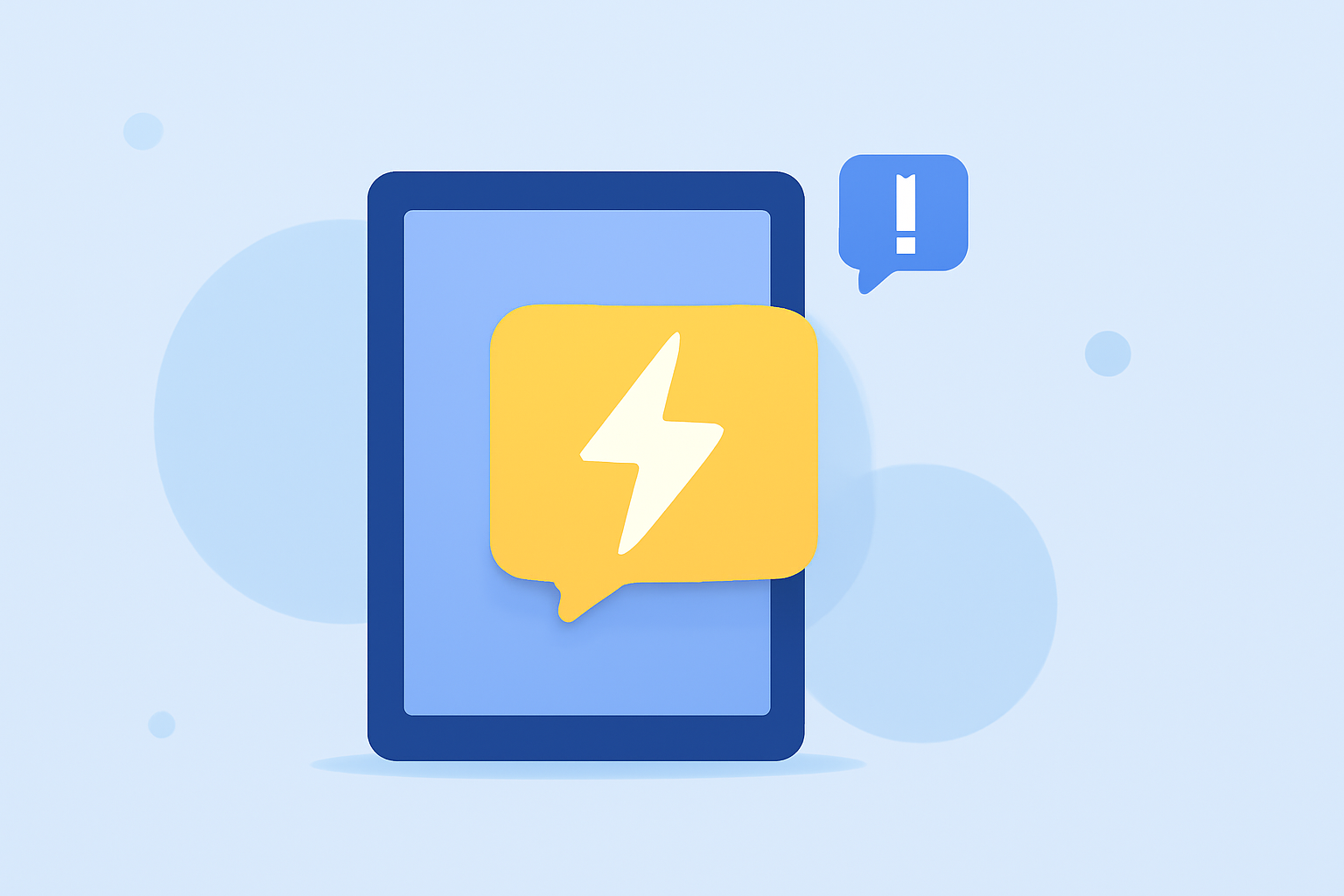 Easy Lightning Nearby Notifications on a Tablet