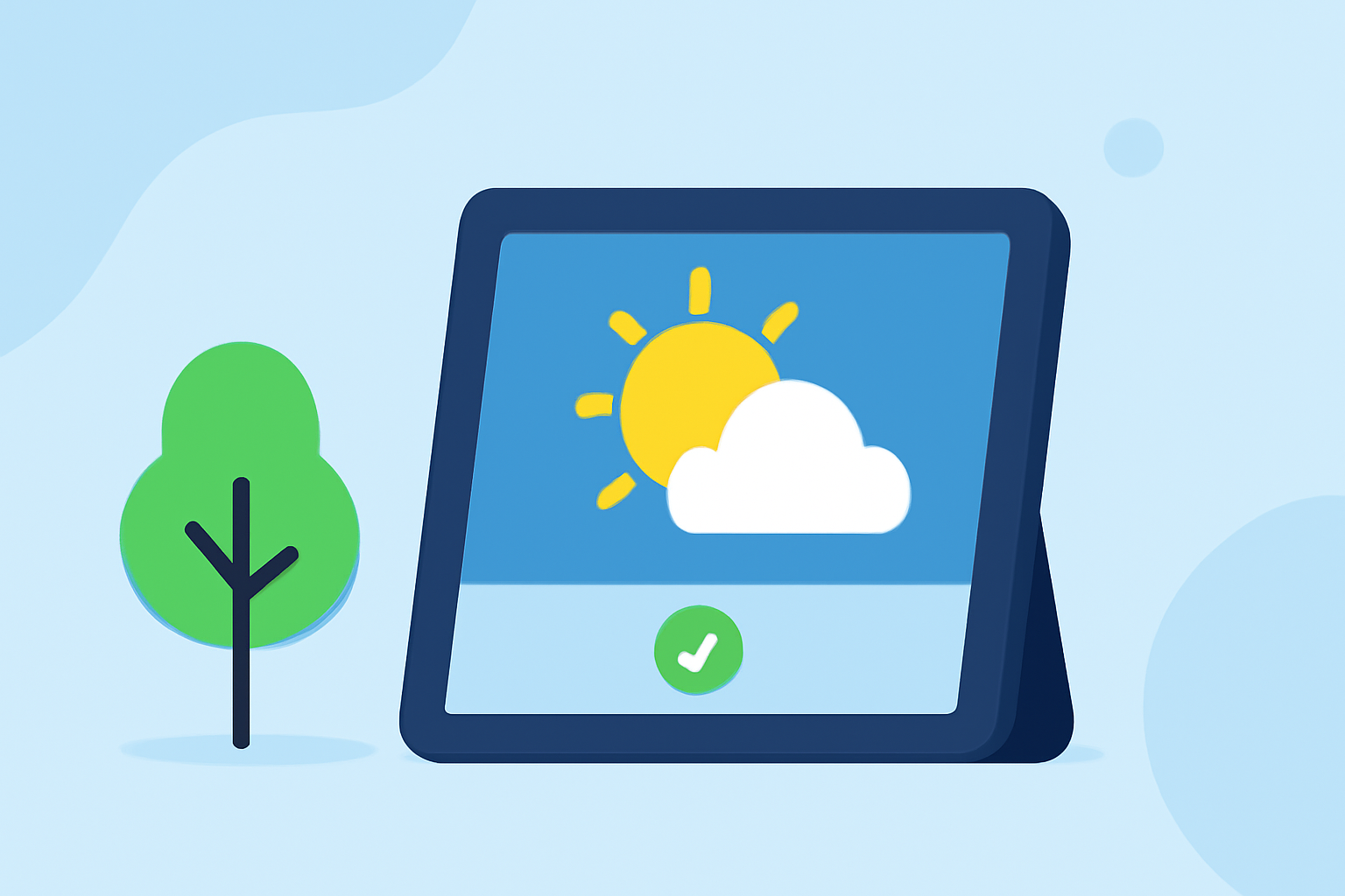 Easy Weather for Tree Pruning on Smart Displays