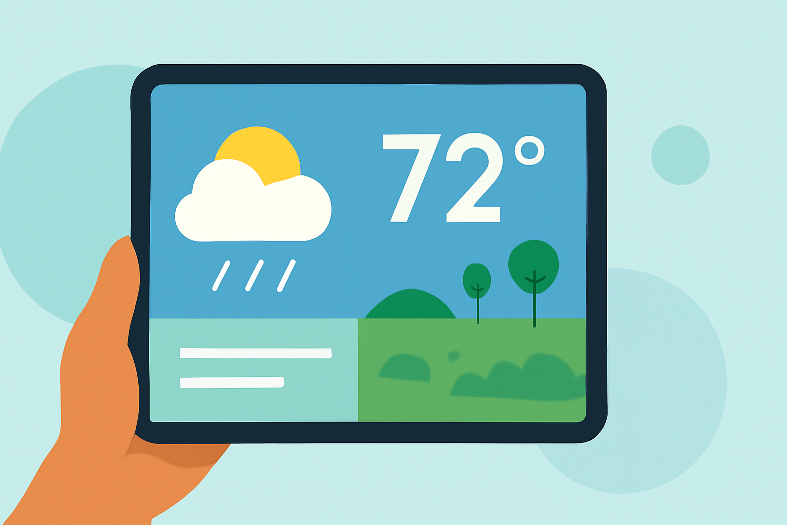 Your Ultimate Weather Guide for Lawn Care on a Tablet