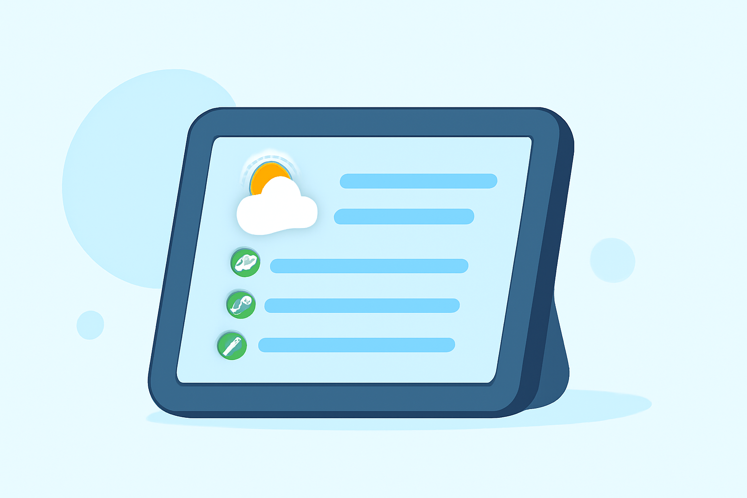 Weather-Aware To-Do Lists Guide on a Smart Display