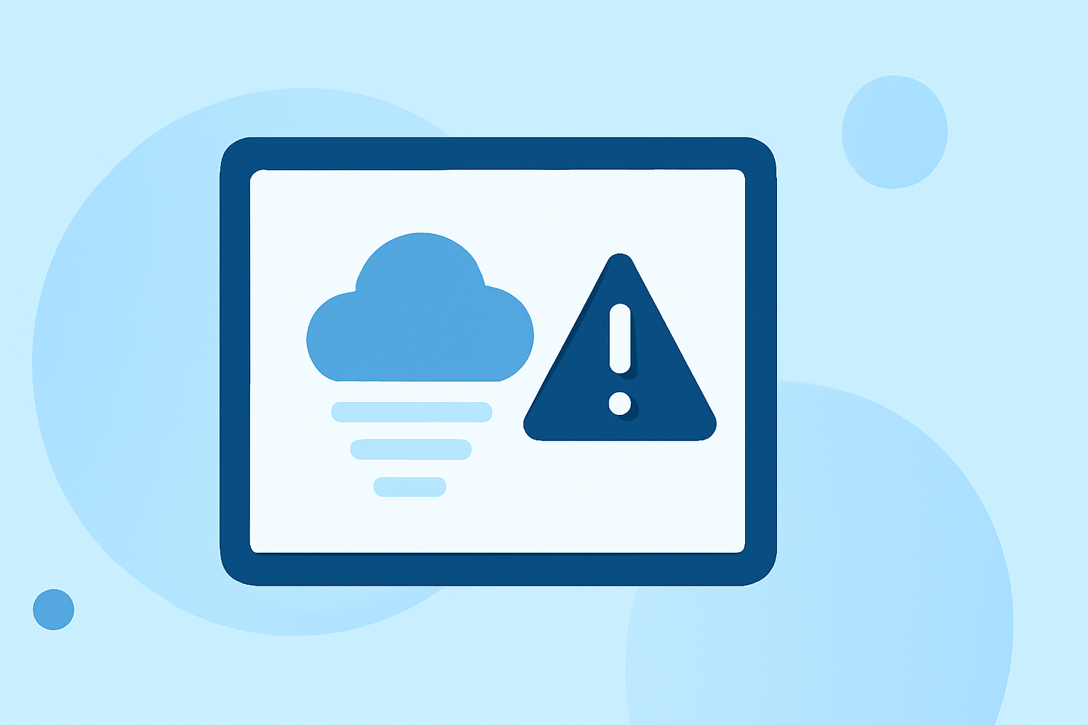 An Introduction to Dense Fog Alerts on a Tablet