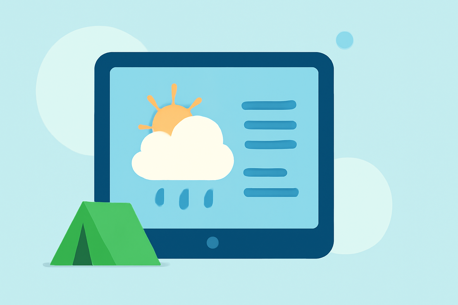 Essential Guide to Using Weather Apps for Camping on Your Tablet