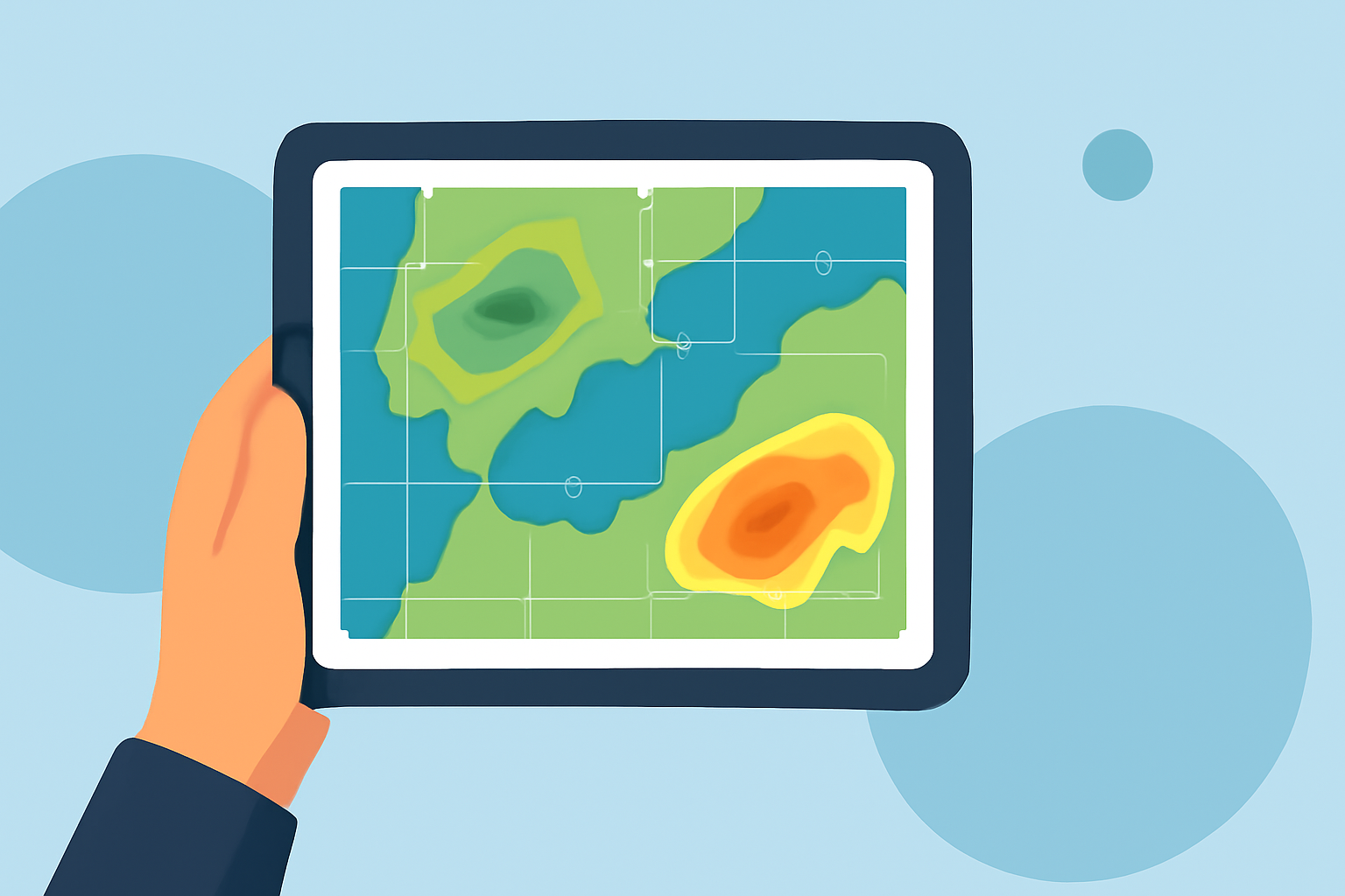 Understanding Weather Radar Data on Tablets