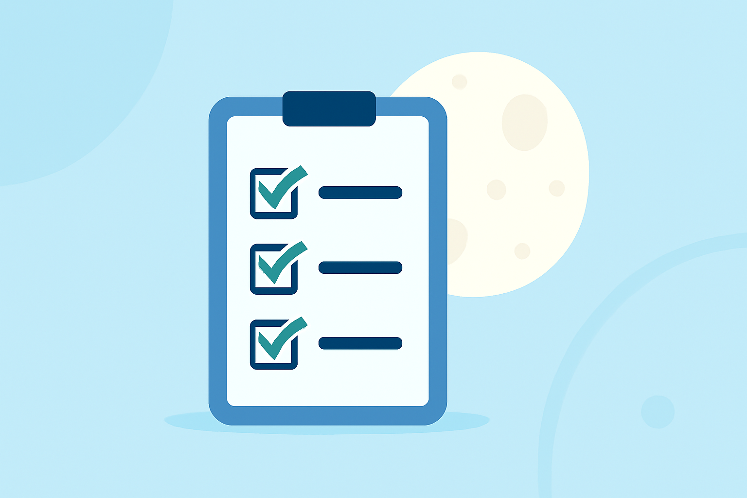 Moonrise and Moonset Times Checklist During Heat Waves