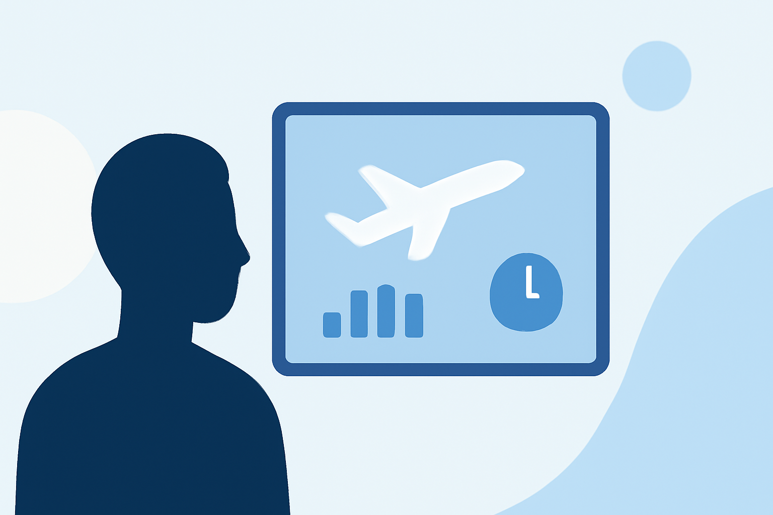 Enhancing Destination Establishing Shots with Real-Time Flight Data