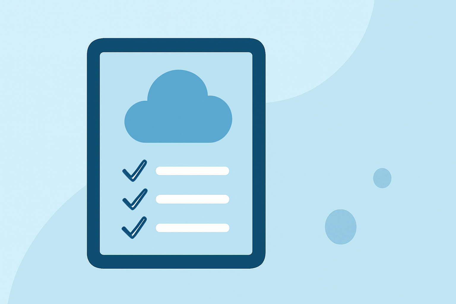 Cloud Cover Forecast Checklist for iPad Users