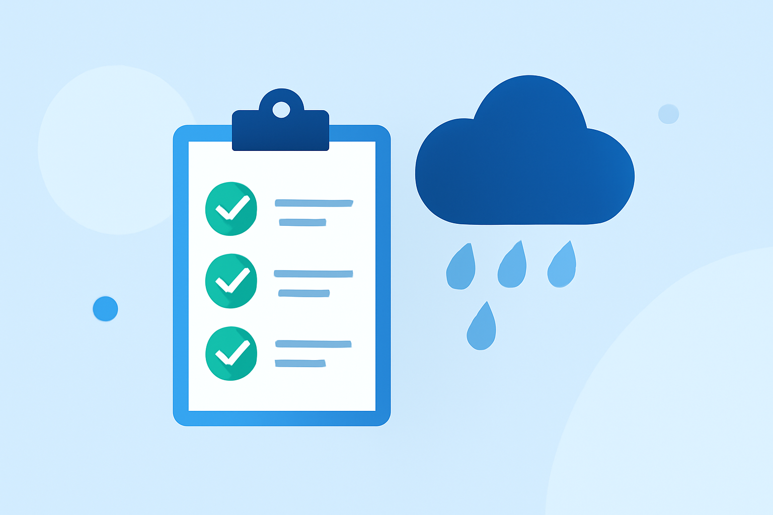Rain Start Time Checklist During Workouts