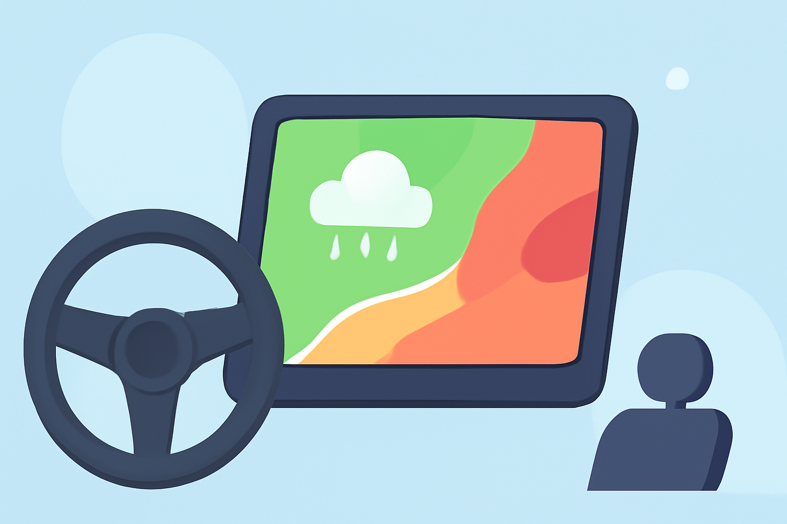 Animated Weather Radar for Beginners in the Car