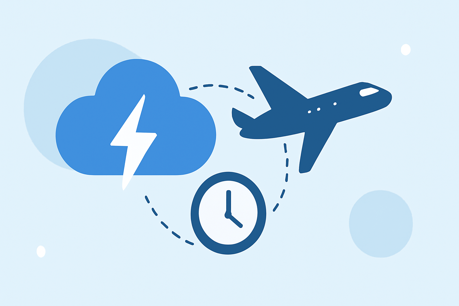 Timing Flights Around Storms for Connecting Flights