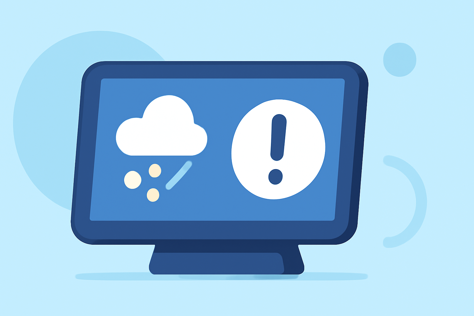 Hail Forecasts Tricks on a Smart Display