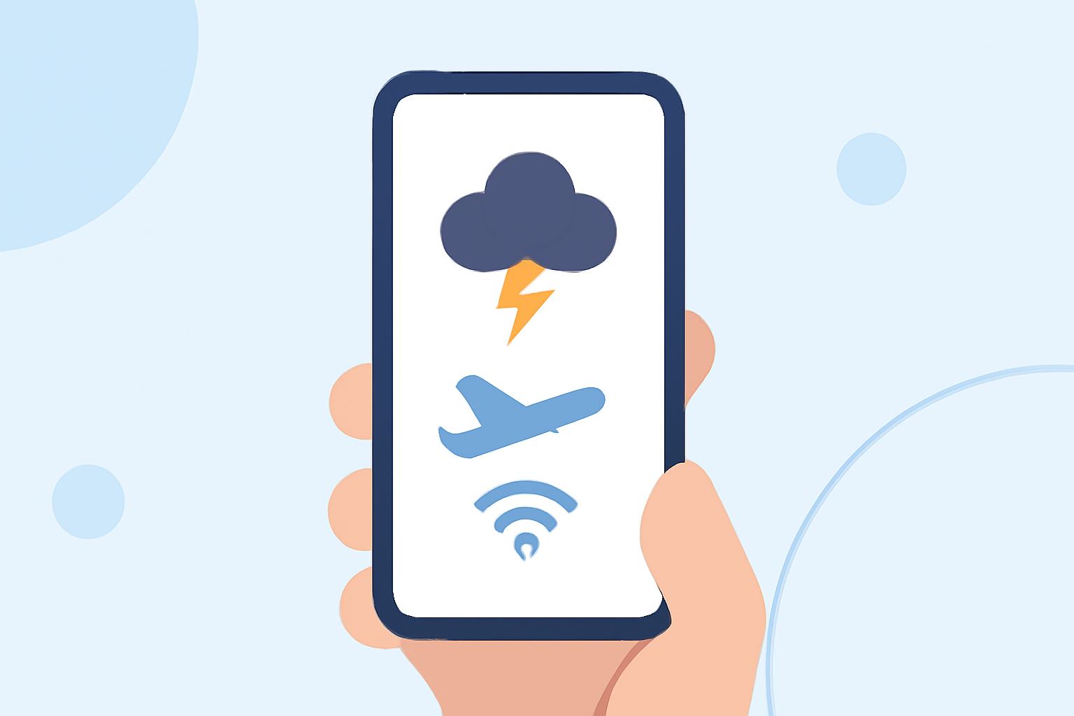 How to Track Thunderstorms Near Airports on Your Phone