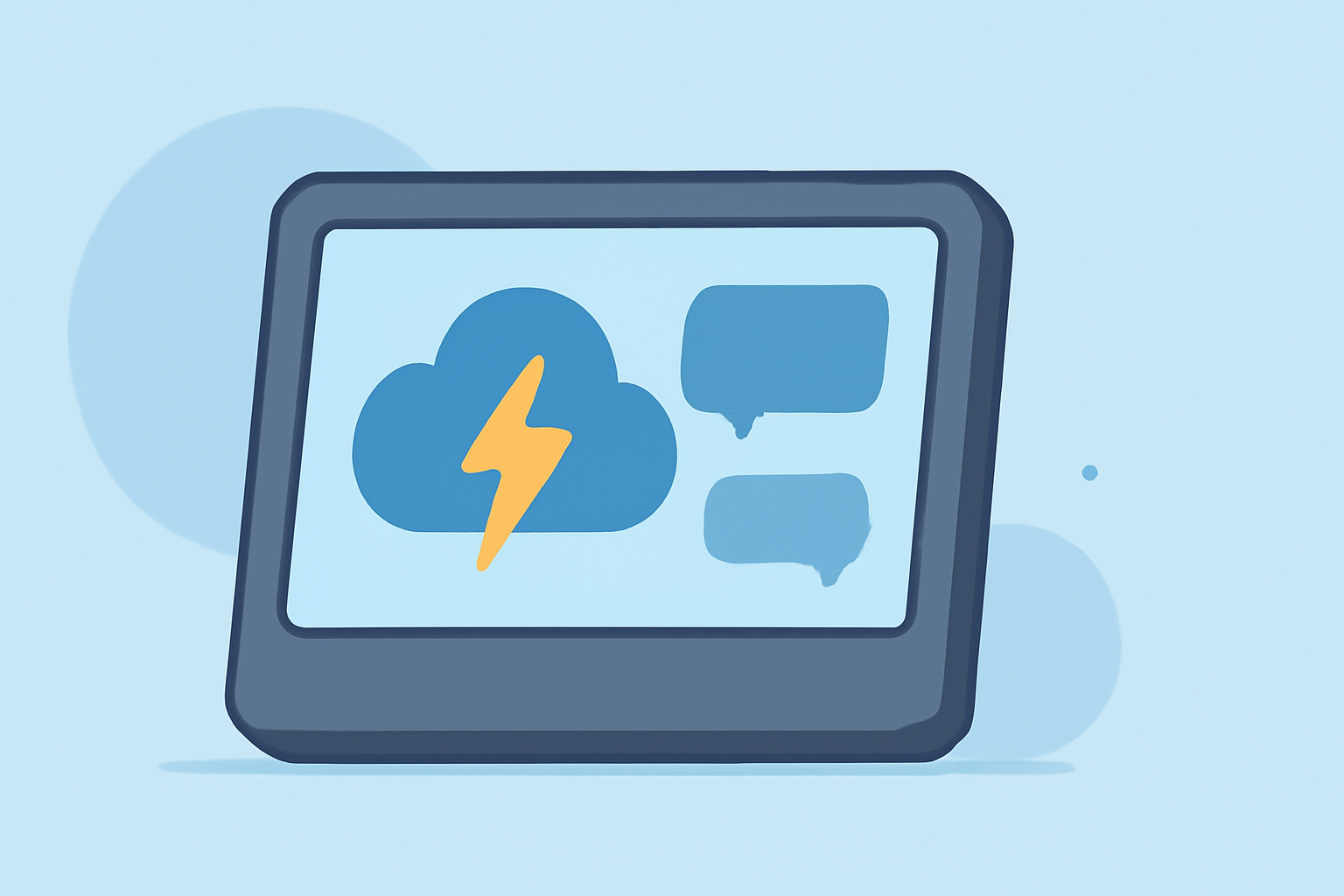 Common Thunderstorm Safety Questions on a Smart Display