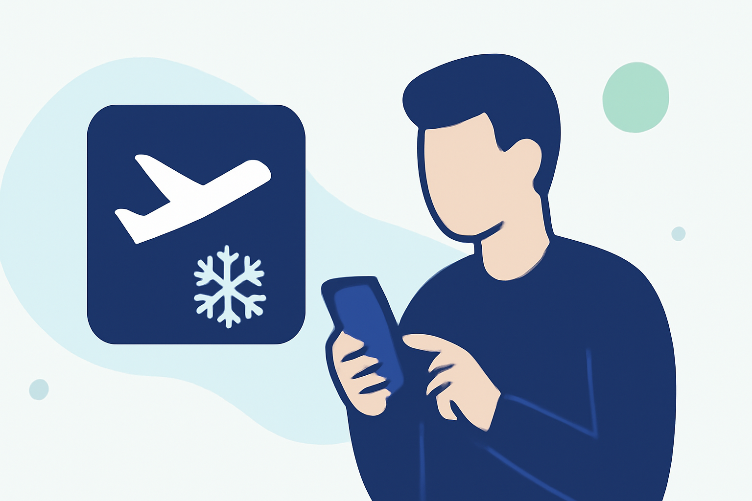 Managing De-icing and Departure Delays on the Go