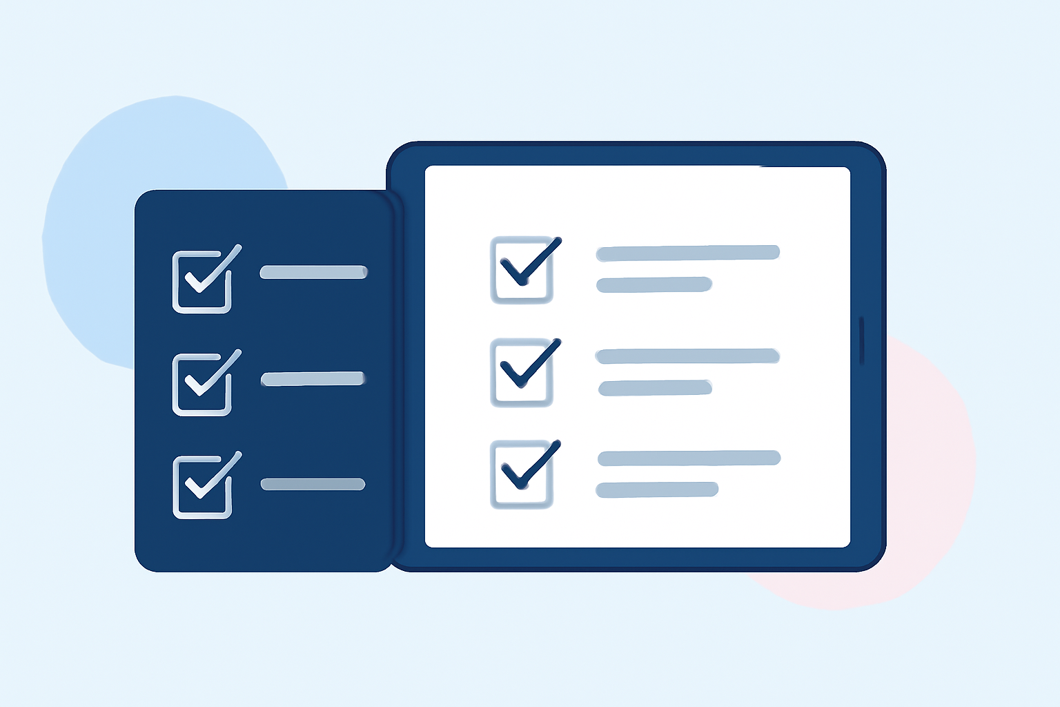 Travel Day Narrative Editing Checklist on iPad