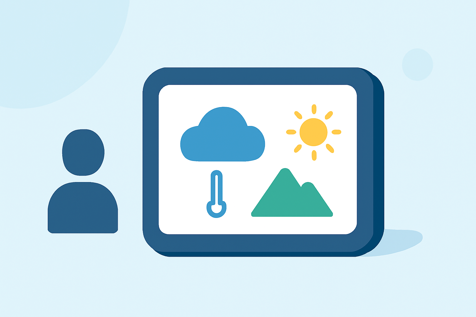 Essential Weather Information for Hikers on Smart Displays