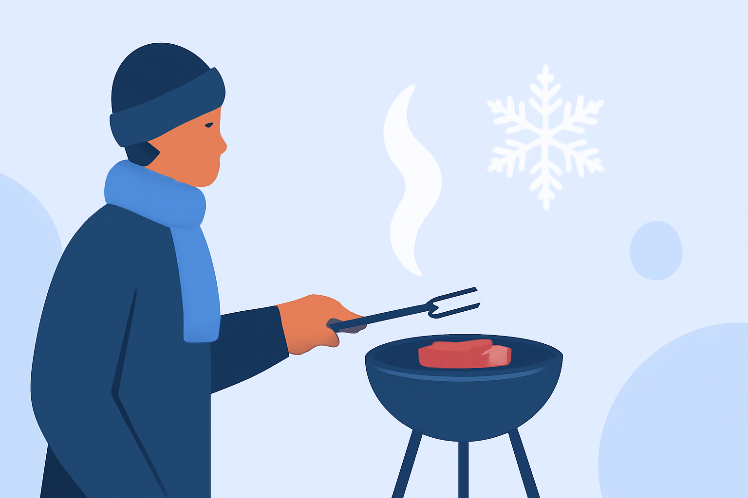 Avoiding Mistakes When Grilling Outdoors During Winter Storms